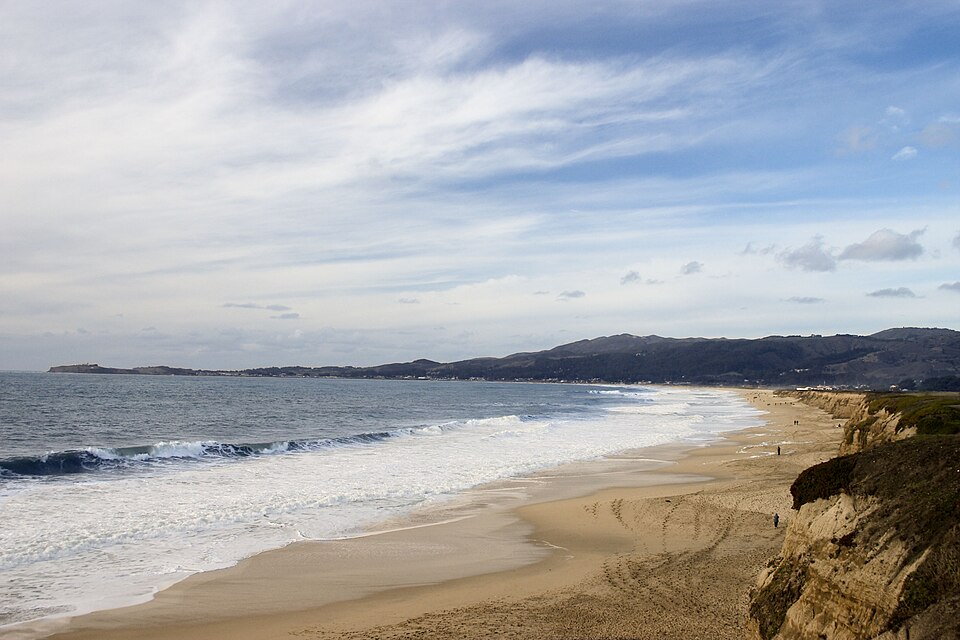 Half Moon Bay beach used in BeachFinder